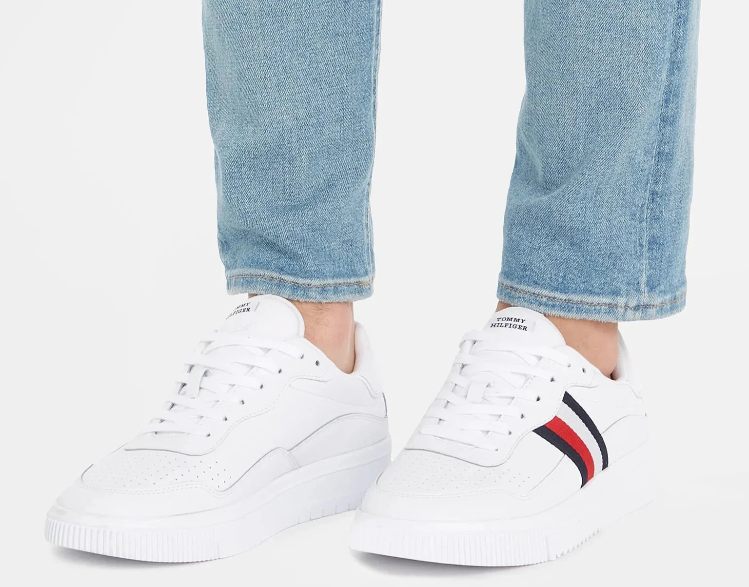 TOMMY HILFIGER Supercup Leather Stripes - Image 5