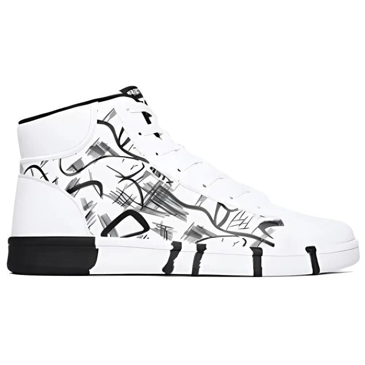 XTEP men's high-top skateboarding shoes