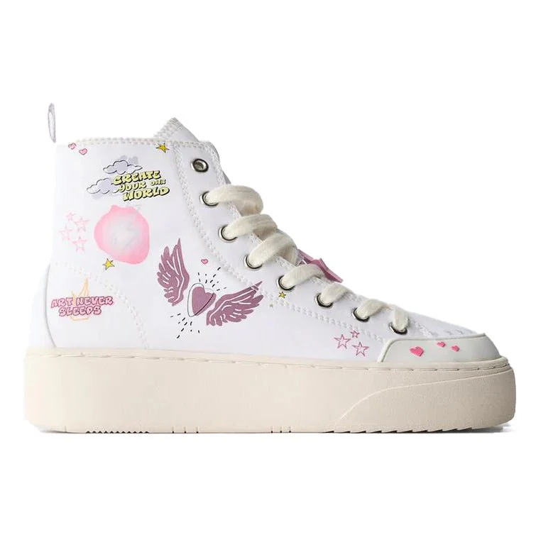 ZARA GRAFFITI HIGH-TOP Creat Your Own World