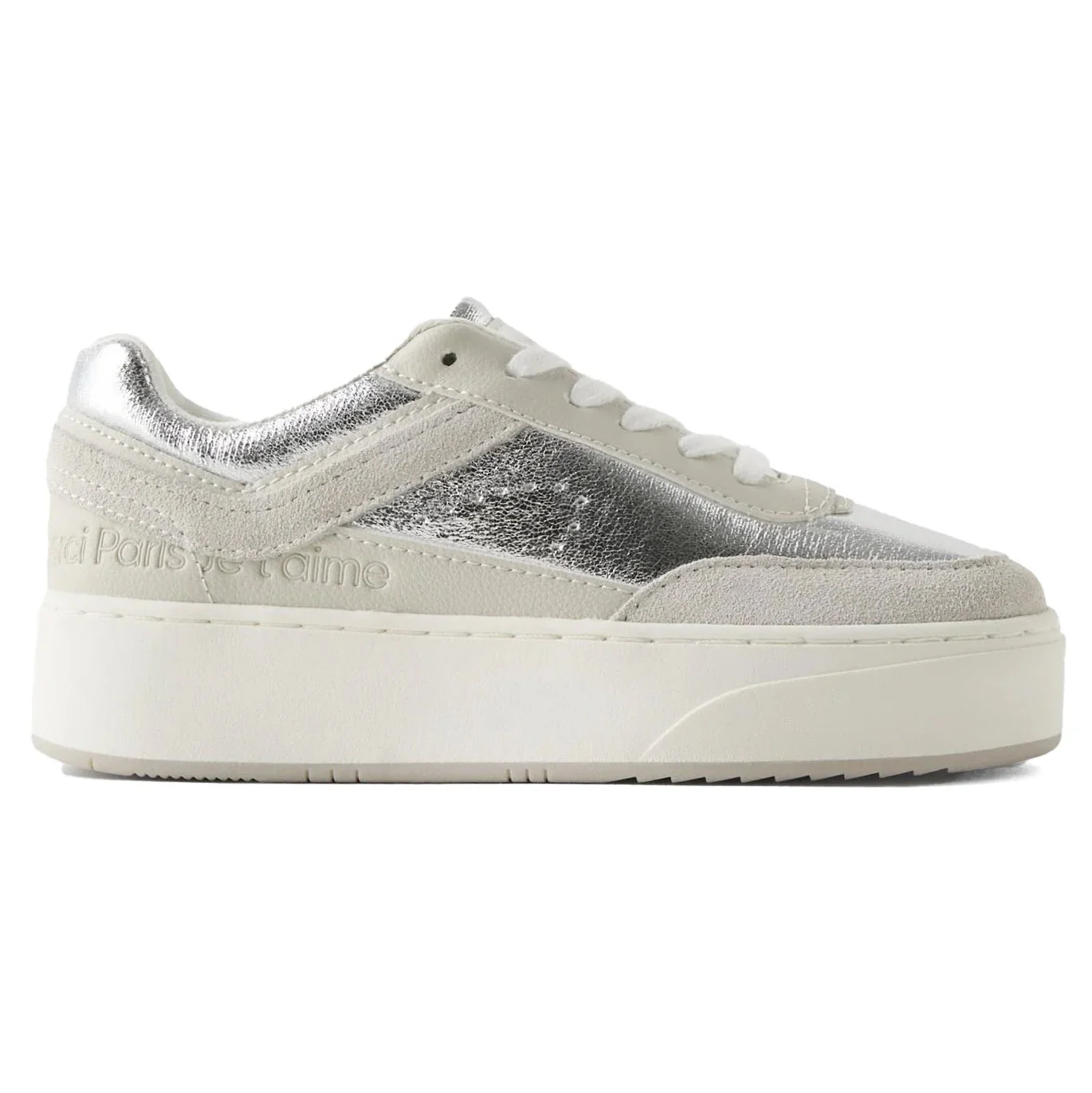 ZARA With Glittering Details And A Volume Sole Sneakers