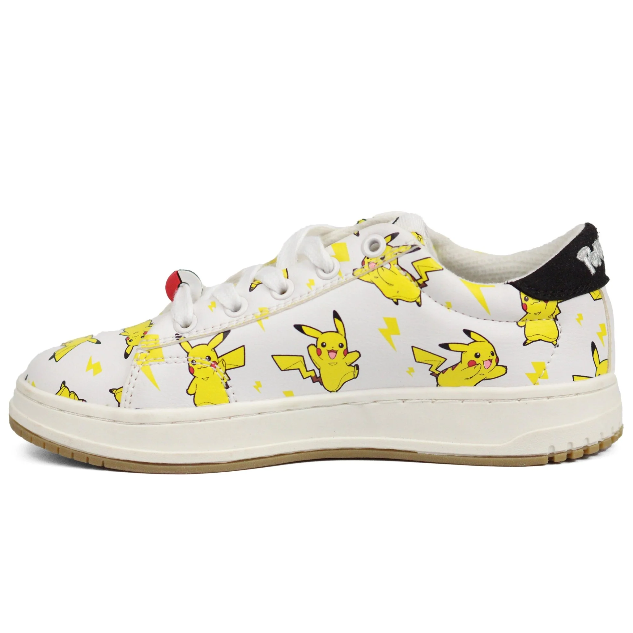 ZARA Leather Pokemon White Sneakers - Image 4